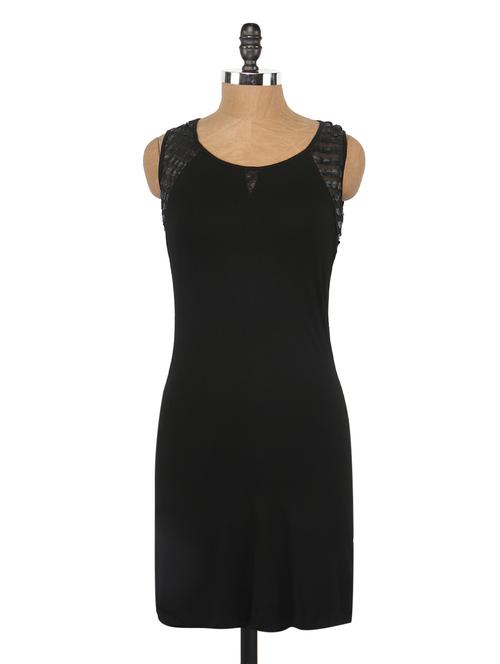 round neck sleeveless bodycon dress - 1065085 - Very Small Image - 1