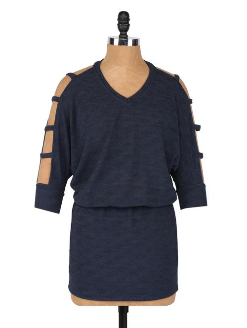 v-neck blouse on dress - 1065214 - Very Small Image - 1