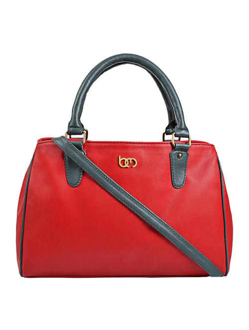 red leatherette handbag with sling - 10655348 - Very Small Image - 1