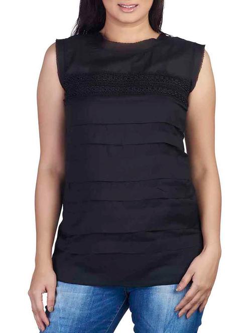black cotton top - 10656307 - Very Small Image - 1