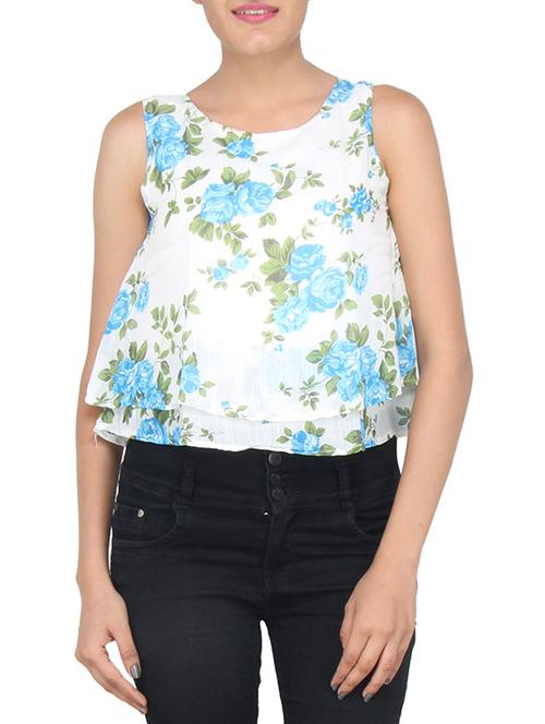 white cotton top - 10657369 - Very Small Image - 1