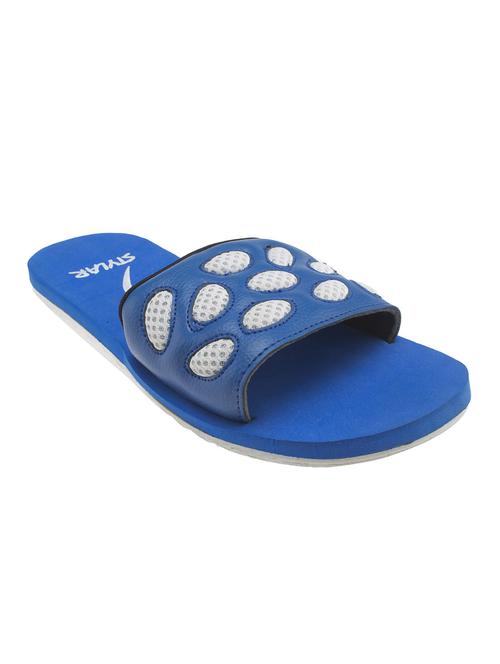 blue leatherette flip flops - 10660203 - Very Small Image - 1