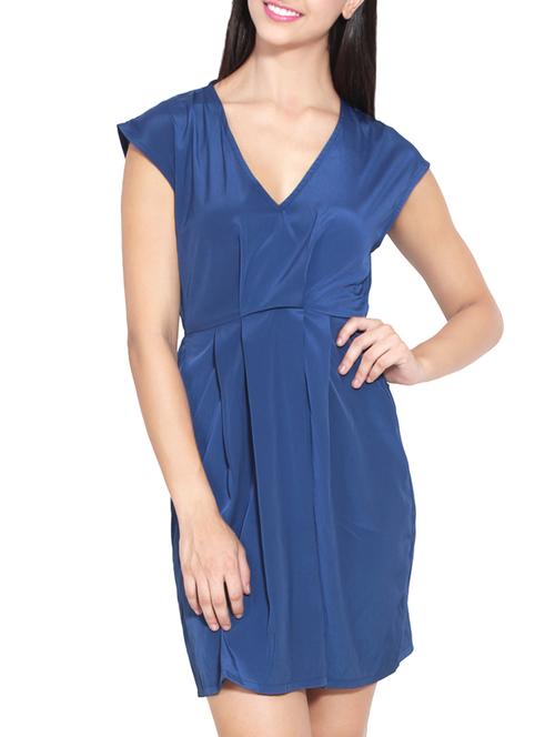cap sleeved a-line dress - 10662498 - Very Small Image - 1
