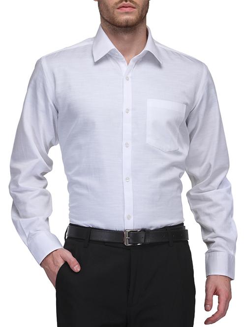 white cotton formal shirt - 10662952 - Very Small Image - 1