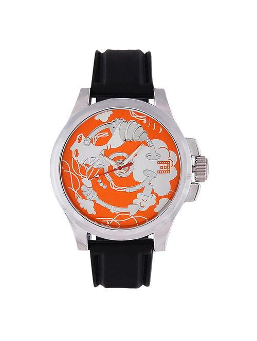 yepme canvastic men's watch - orange/black - 10671035 - Very Small Image - 1