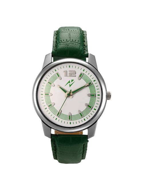 yepme triyon men's watch - white/green - 10671699 - Very Small Image - 1