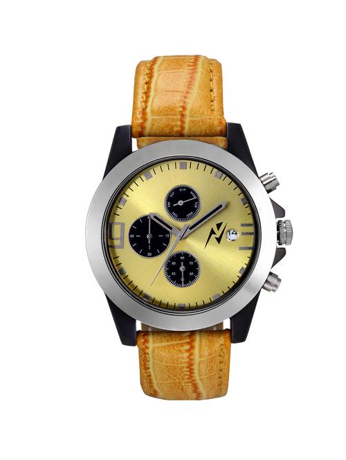yepme men's chronograph watch - yellow - 10671833 - Very Small Image - 1