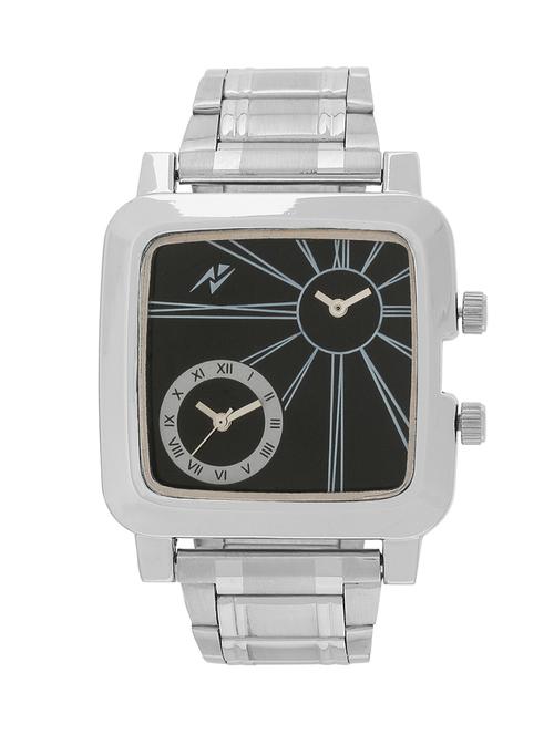 yepme men's dual movement watch - black/silver - 10672332 - Very Small Image - 1