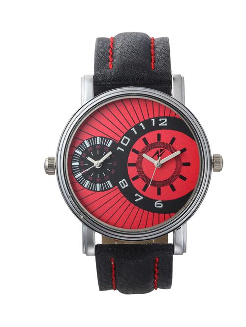 yepme men's dual movement watch - red/black - 10672680 - Very Small Image - 1
