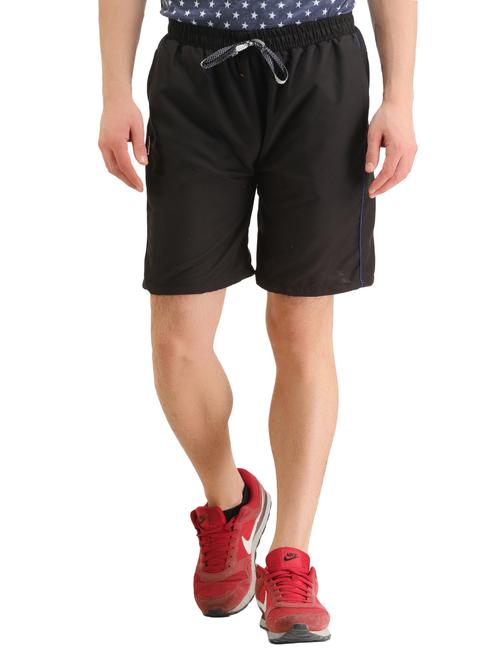 black polyester short - 10674251 - Very Small Image - 1