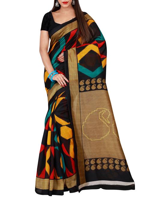 multi  silk saree - 10675863 - Very Small Image - 1