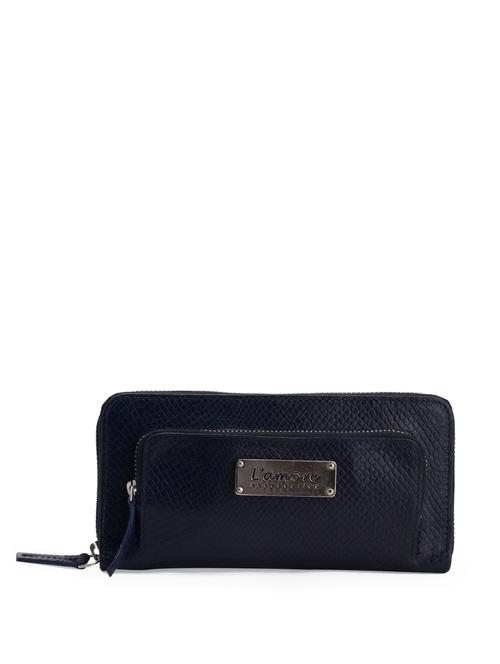 midnight blue double zipper clutch - 10677 - Very Small Image - 1