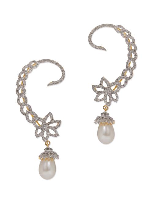 silver metal earring - 10681251 - Very Small Image - 1