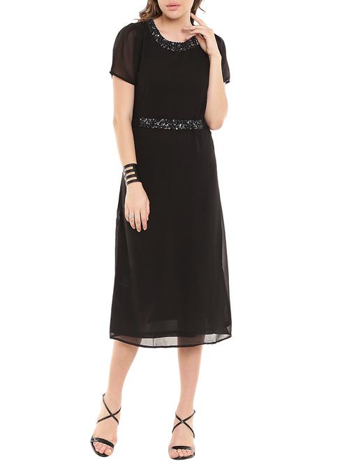black polyester dress - 10681697 - Very Small Image - 1