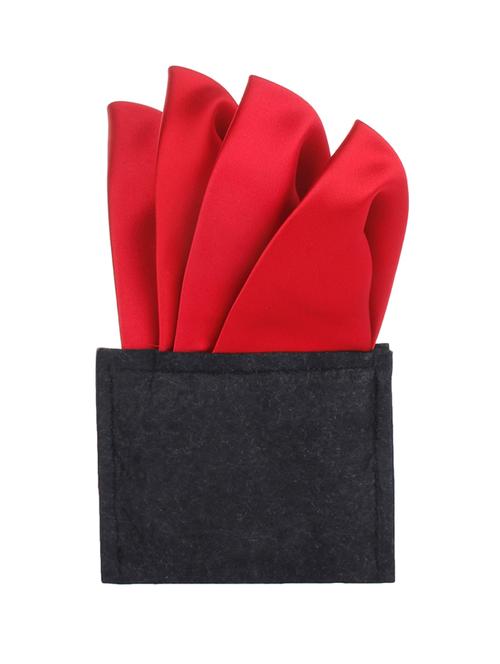 maroon polyester pocket square - 10682888 - Very Small Image - 1