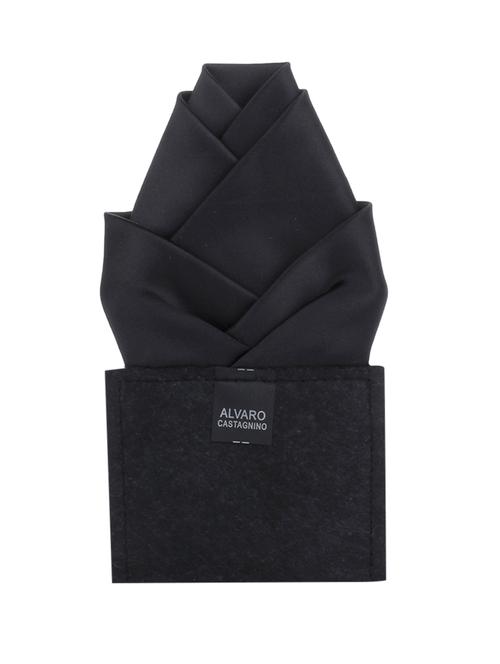 black polyester pocket square - 10682903 - Very Small Image - 1
