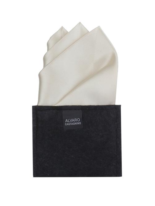 off white polyester pocket square - 10682932 - Very Small Image - 1