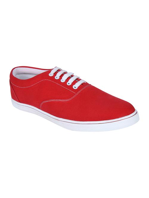 red canvas casual shoes - 10694775 - Very Small Image - 1