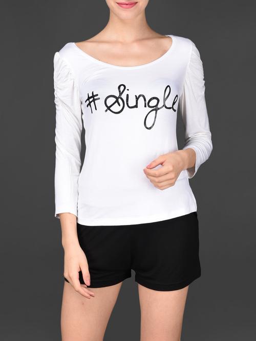 printed white and black shorts set - 1069860 - Very Small Image - 1