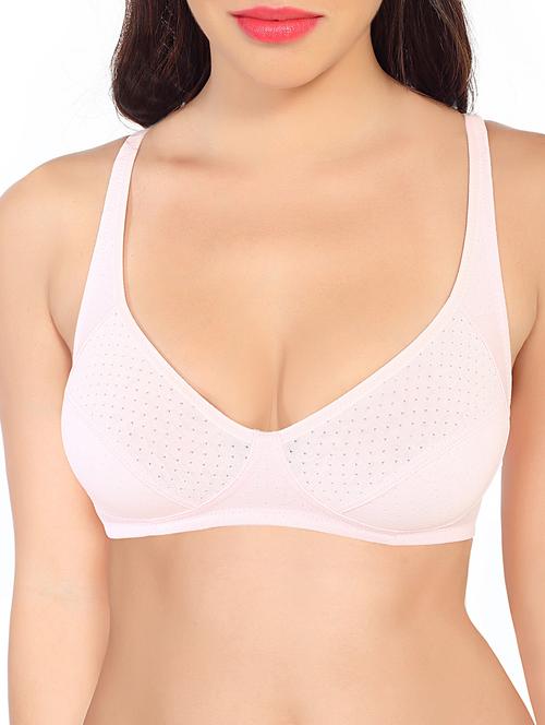 cream cotton bra - 10699002 - Very Small Image - 1