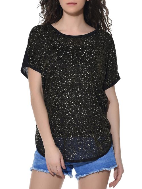 black and golden cotton top - 10705003 - Very Small Image - 1