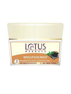 lotus herbals wheatnourish??? wheatgerm oil & honey massage cr??me 250g - 10707088 - Very Small Image - 1