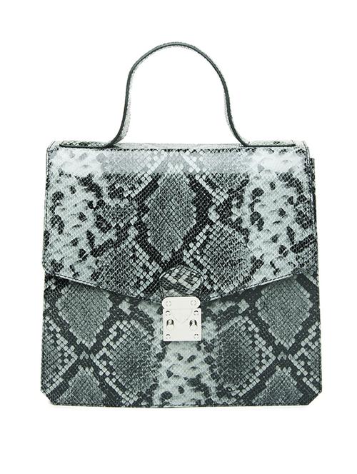 grey leather handbag - 10707866 - Very Small Image - 1