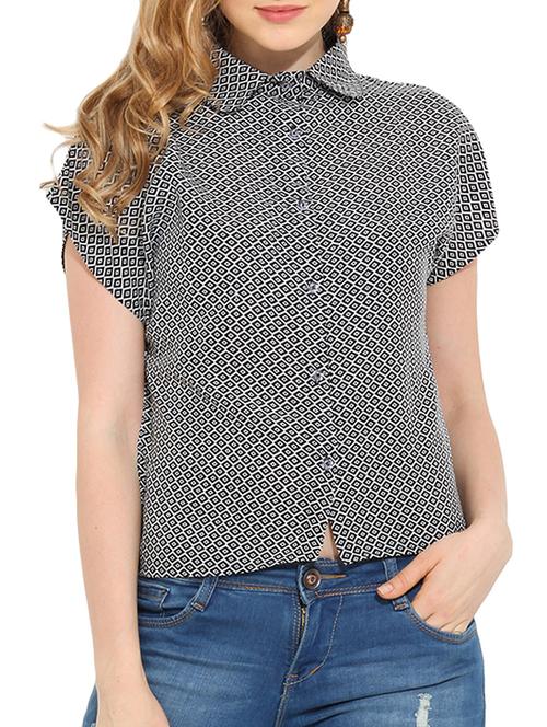 black polyester shirt - 10709903 - Very Small Image - 1