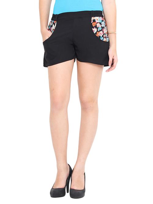 black polyester shorts - 10709936 - Very Small Image - 1