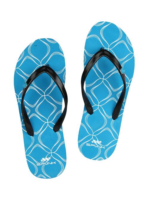 blue leatherette  flip flops - 10711388 - Very Small Image - 1