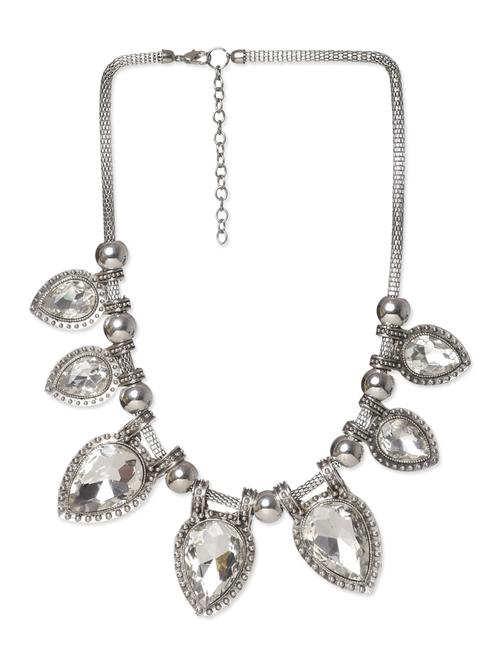 silver metal alloy necklace - 10711514 - Very Small Image - 1