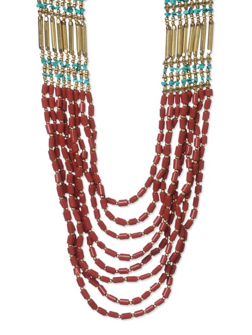 red plastic necklace - 10711526 - Very Small Image - 1