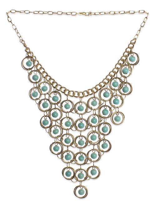 green,silver brass necklace - 10712804 - Very Small Image - 1