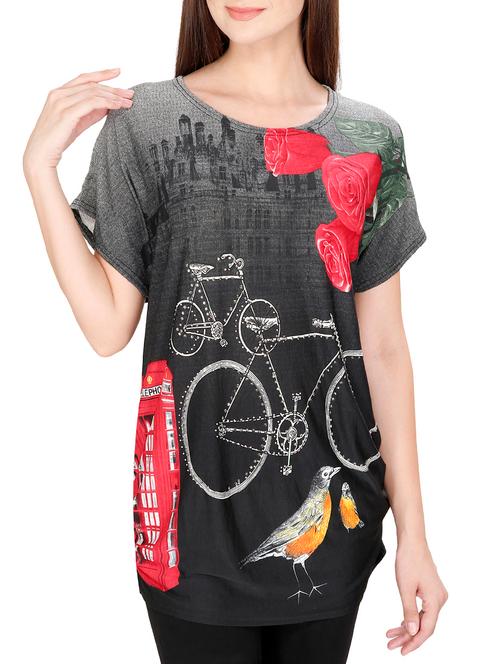black poly cotton top - 10716805 - Very Small Image - 1