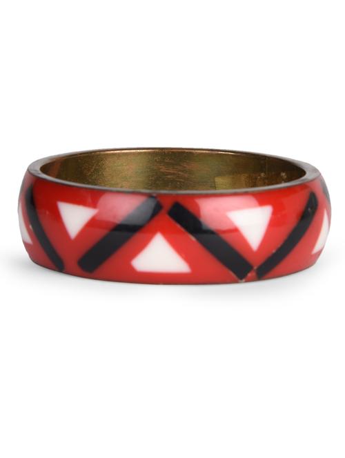 red printed metal bangle - 1072001 - Very Small Image - 1