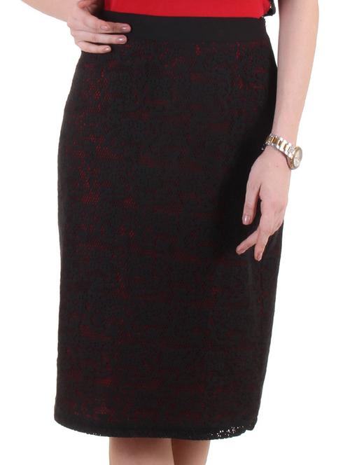 black viscose skirts - 10720016 - Very Small Image - 1