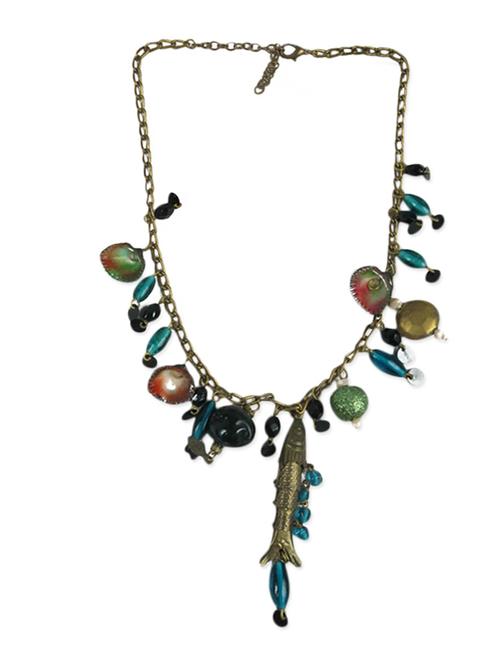 multicolored embellished statement necklace - 1072035 - Very Small Image - 1