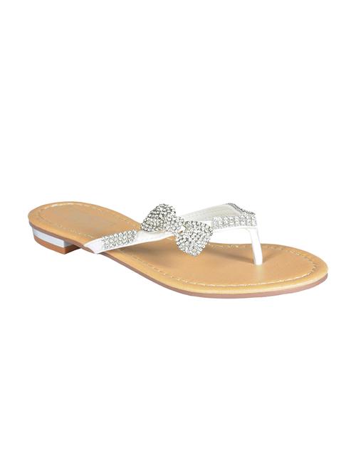white leatherette sandals - 10722416 - Very Small Image - 1