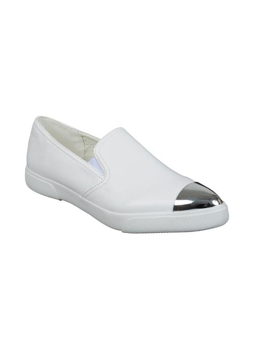 white leatherette casual shoes - 10722465 - Very Small Image - 1