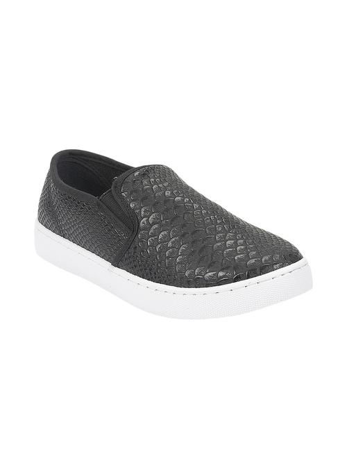 black leatherette casual shoes - 10722470 - Very Small Image - 1