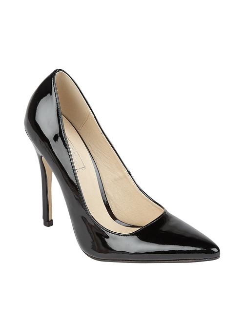 black leatherette pumps - 10722500 - Very Small Image - 1