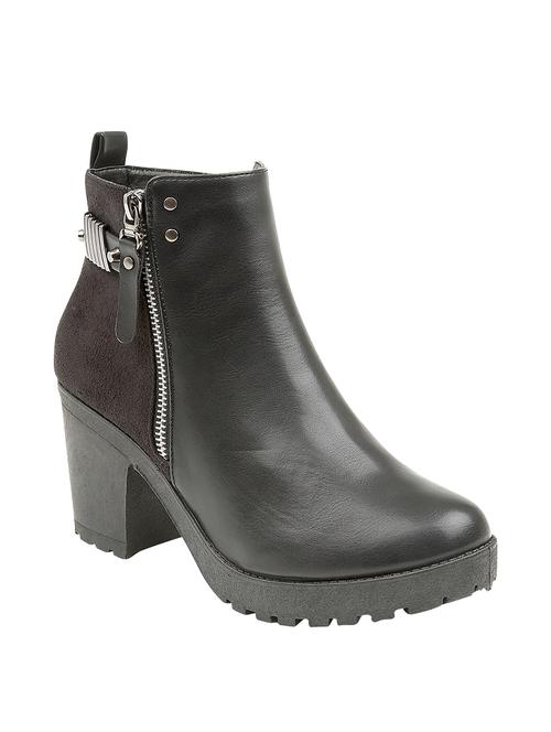 black leatherette boots - 10722531 - Very Small Image - 1