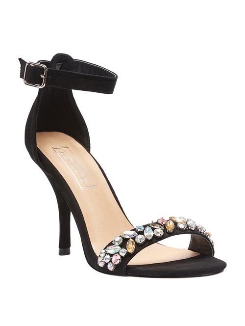 black leatherette sandals - 10722665 - Very Small Image - 1