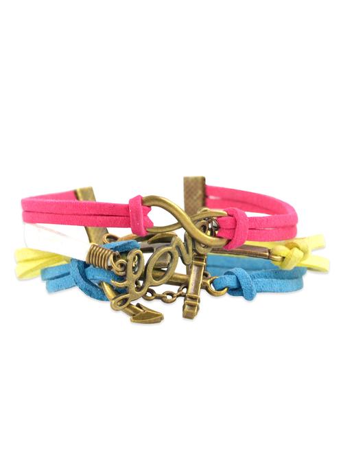 pink,white,yellow metal alloy bracelet - 10724445 - Very Small Image - 1