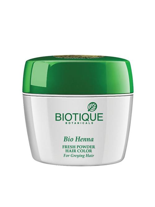 biotique bio heena fresh powder hair color for greying hair, 90gm - 10741550 - Very Small Image - 1