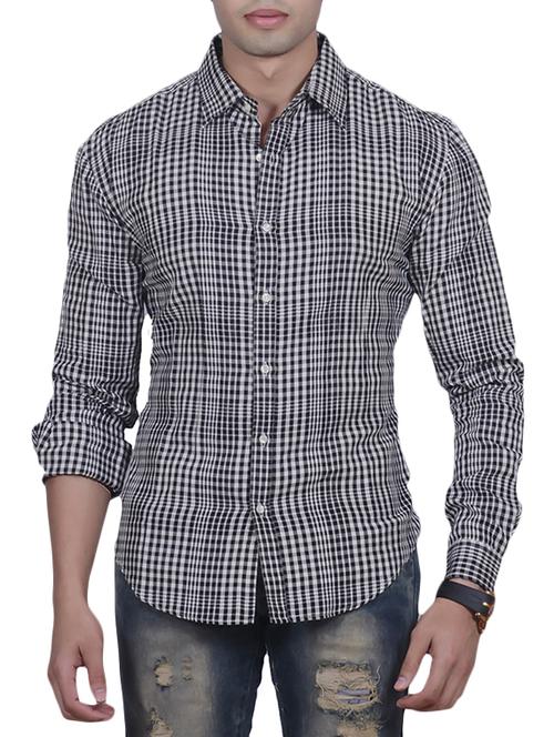 black cotton casual shirt - 10758918 - Very Small Image - 1