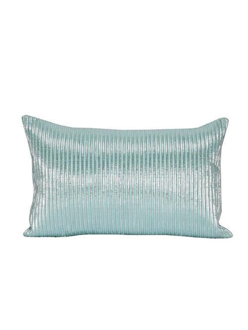 sanaa silver lurex cushion cover aqua - 10762227 - Very Small Image - 1