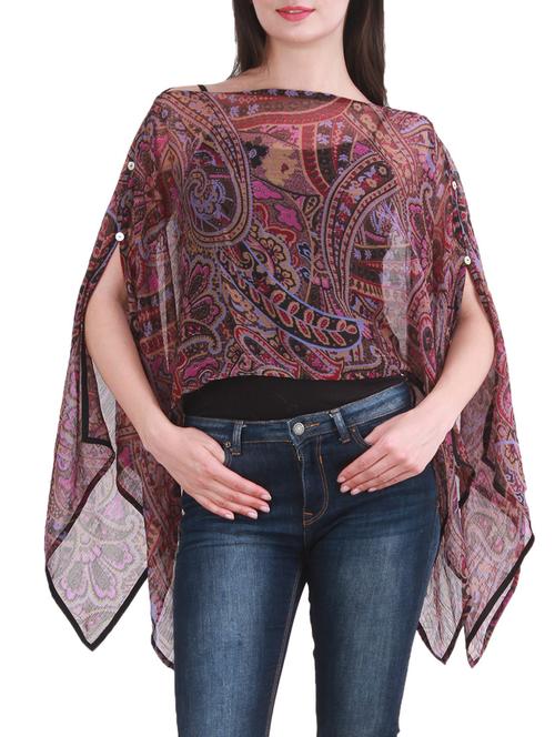 purple chiffon kaftan - 10763462 - Very Small Image - 1