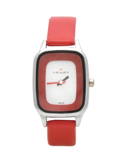 xenlex red color dial watch for women - 10772107 - Very Small Image - 1