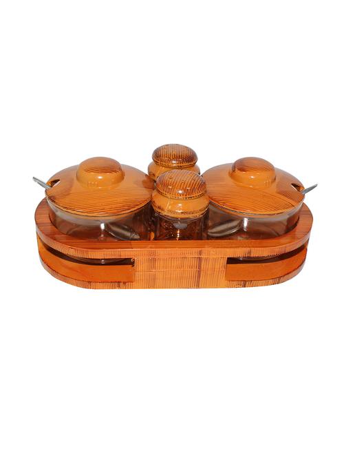 Param Veer Brown Pickle,salt & Pepper Stand - 10781968 - Very Small Image - 1